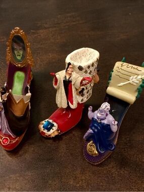 Disney Too Good to be Bad Ornaments Disney Villians “Royally Wicked” THREE